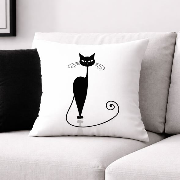 Kussenhoes Nachtkat 45x45 cm | Kussenhoezenwinkel