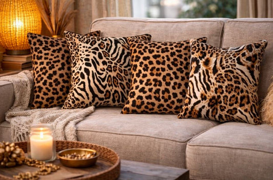 Dierenprint kussenhoes 45x45 cm | Kussenhoezenwinkel