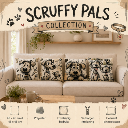 Scruffy Pals Collection | Kussenhoezenwinkel