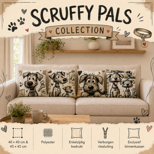 Scruffy Pals Collection | Kussenhoezenwinkel