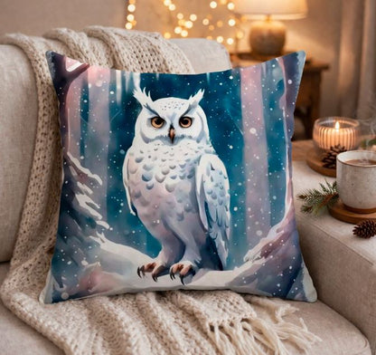 Dieren kussenhoes Uil - 45x45 cm