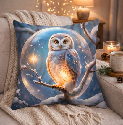 Dieren kussenhoes Uil - 45x45 cm