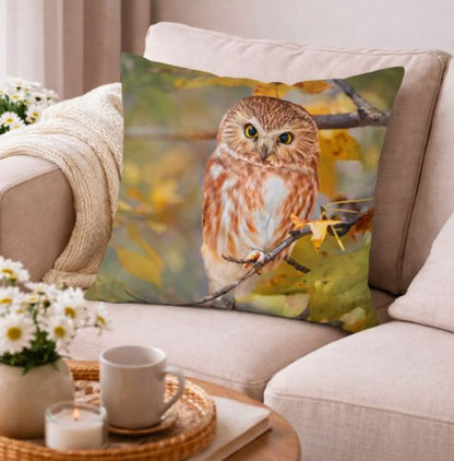 Dieren kussenhoes Uil 45x45 cm | Kussenhoezenwinkel