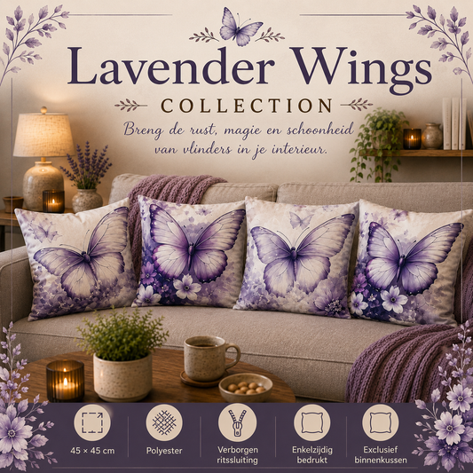 Lavender Wings Collection | Kussenhoezenwinkel
