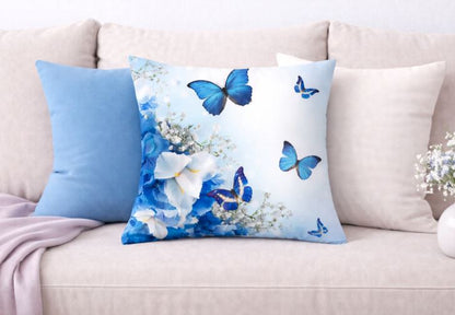 Kussenhoes Vlinders & Bloemen - 45x45 cm