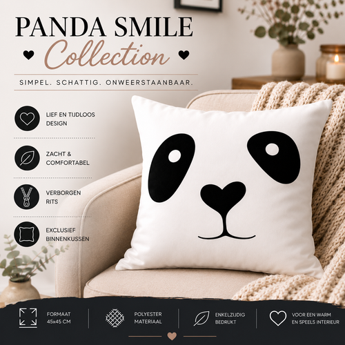 Panda Smile Collection | Kussenhoezenwinkel