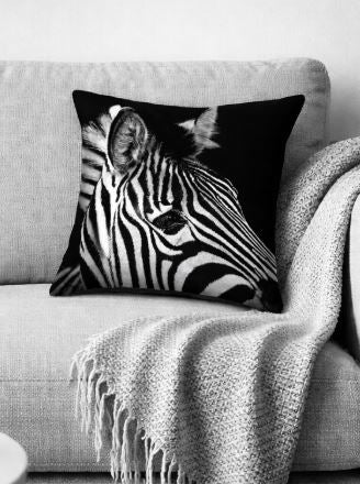 Dieren kussenhoes zebra 45x45 cm | Kussenhoezenwinkel