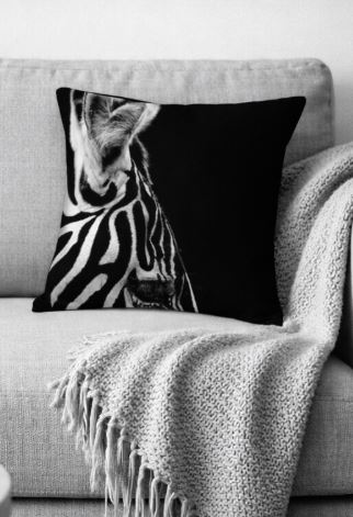 Dieren kussenhoes zebra 45x45 cm | Kussenhoezenwinkel