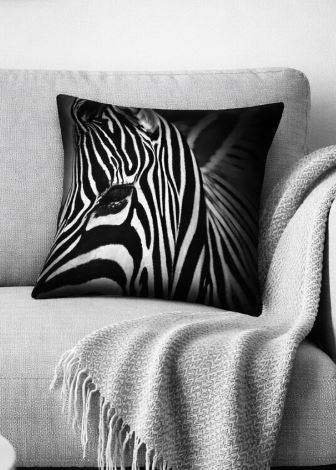 Dieren kussenhoes zebra 45x45 cm | Kussenhoezenwinkel