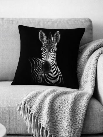 Dieren kussenhoes zebra 45x45 cm | Kussenhoezenwinkel