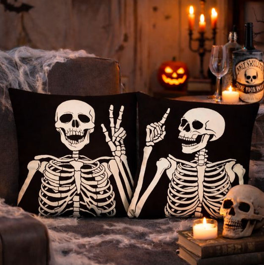 Kussenhoes skelet 45x45 cm | Kussenhoezenwinkel