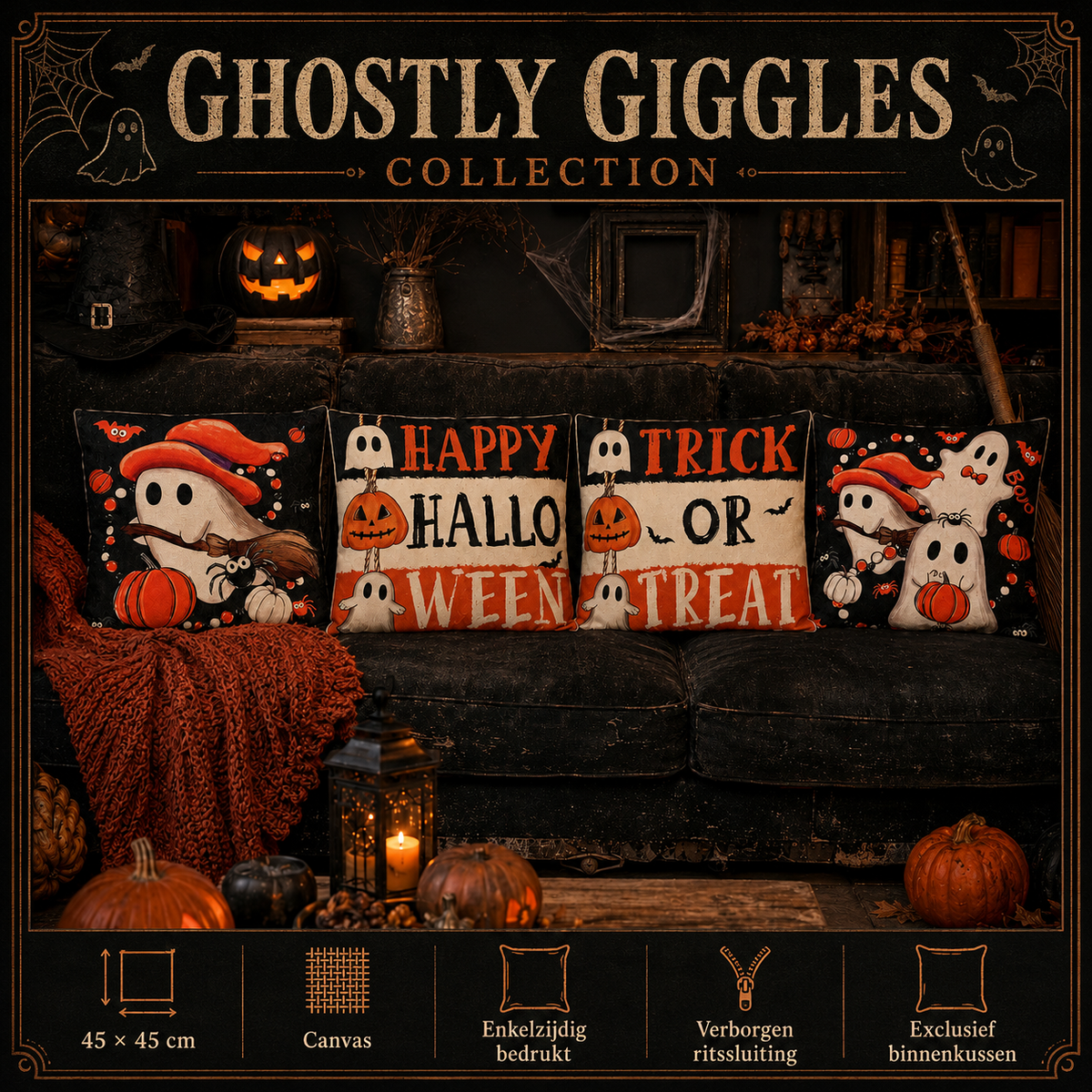 Ghostly Giggles Collection | Kussenhoezenwinkel