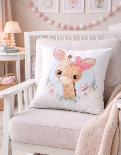  Dieren kussenhoes babykamer 45x45 cm | Kussenhoezenwinkel