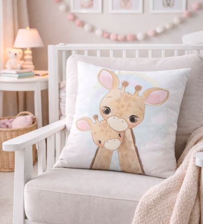  Dieren kussenhoes babykamer 45x45 cm | Kussenhoezenwinkel