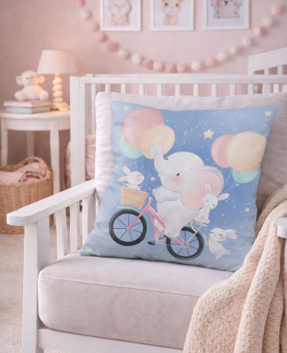  Dieren kussenhoes babykamer 45x45 cm | Kussenhoezenwinkel