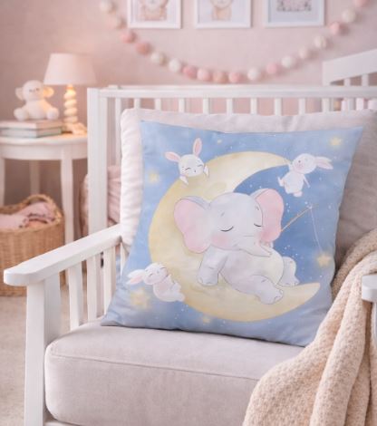  Dieren kussenhoes babykamer 45x45 cm | Kussenhoezenwinkel