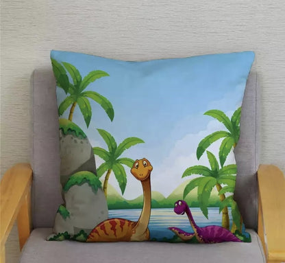 Kussenhoes dino 45x45 cm | Kussenhoezenwinkel