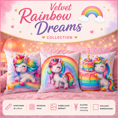 Velvet Rainbow Dreams Collection | Kussenhoezenwinkel
