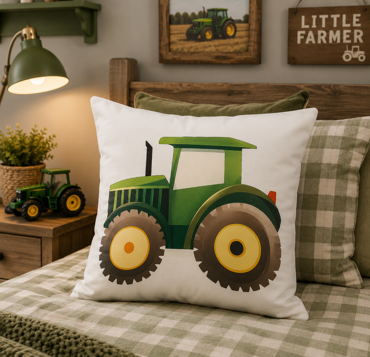 Kussenhoes Tractor 45x45 cm | Kussenhoezenwinkel