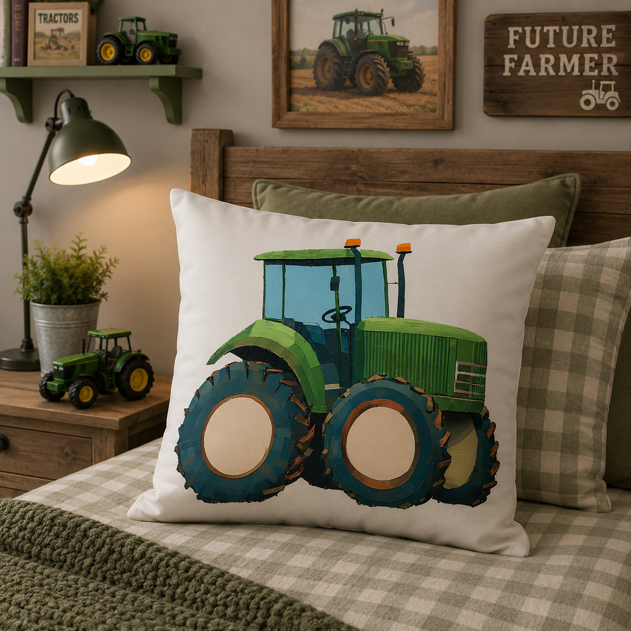 Kussenhoes Tractor 45x45 cm | Kussenhoezenwinkel