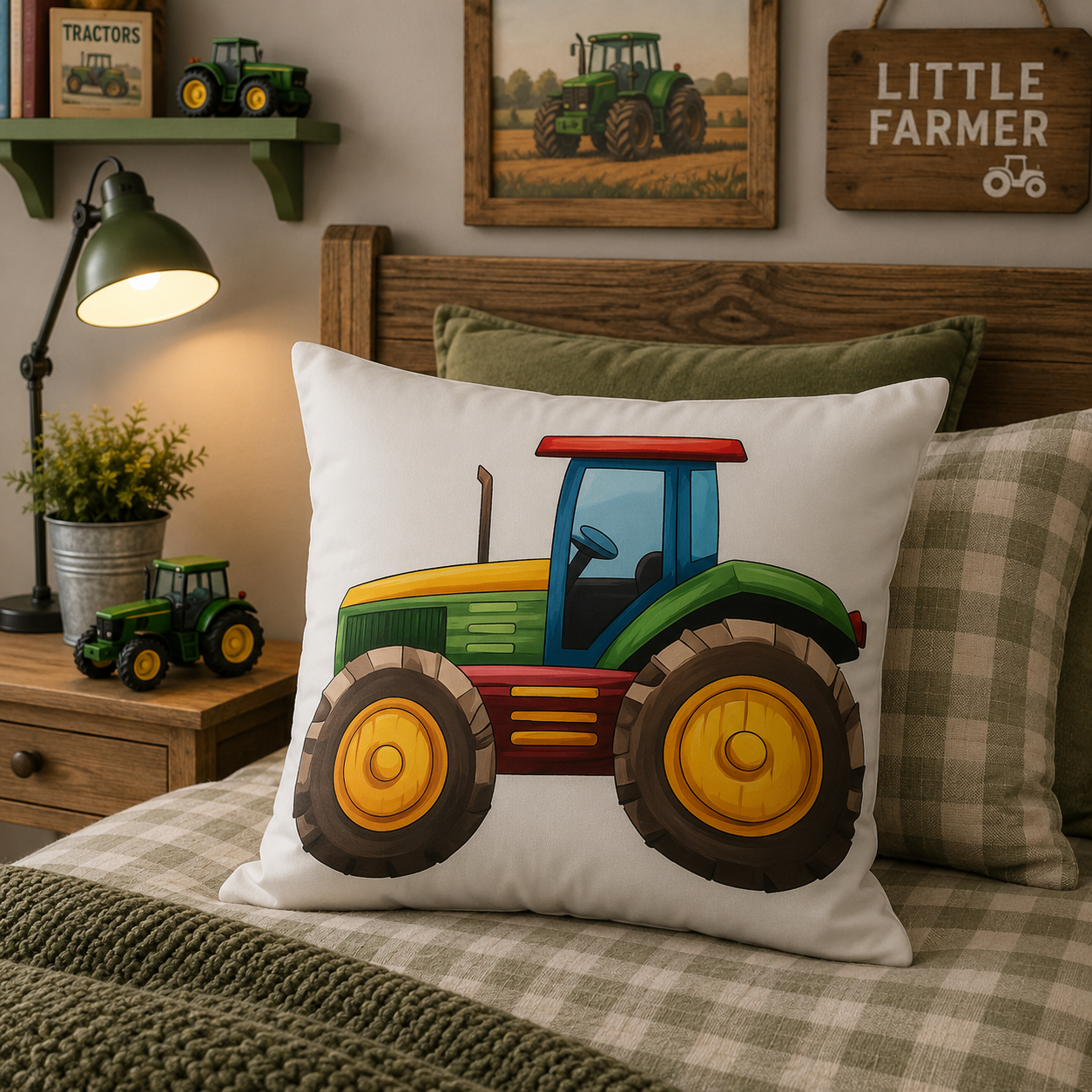 Kussenhoes Tractor 45x45 cm | Kussenhoezenwinkel