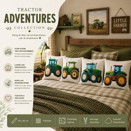 Tractor Adventures Collection | Kussenhoezenwinkel