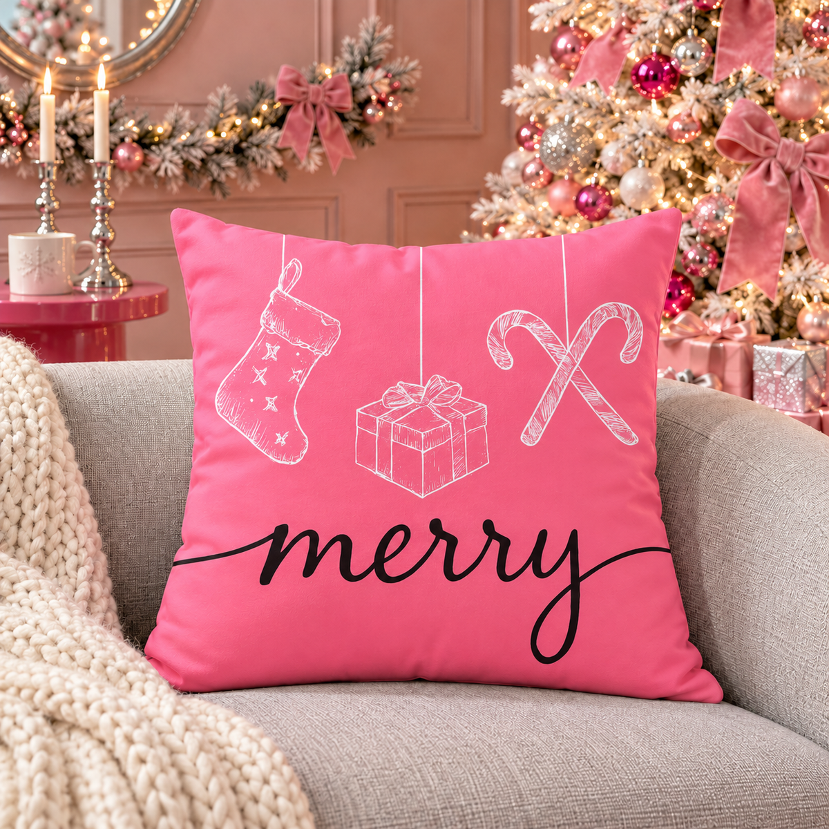 Candy Pink Christmas Collection | Kussenhoezenwinkel
