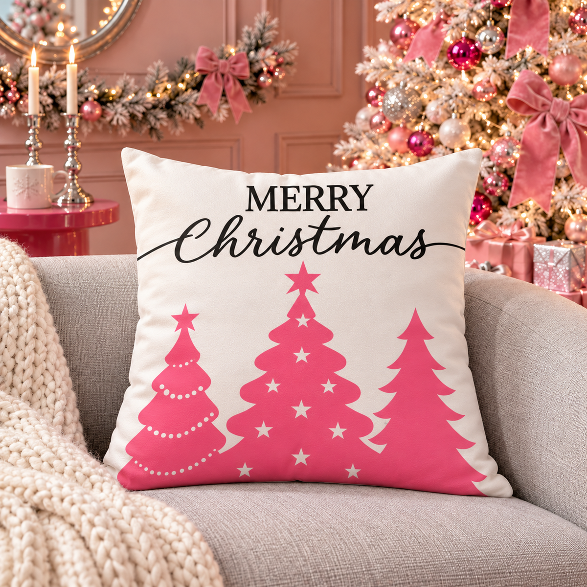 Candy Pink Christmas Collection | Kussenhoezenwinkel