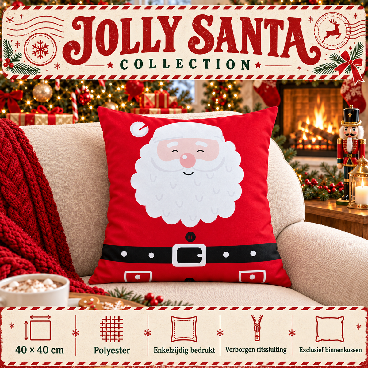 Jolly Santa Collection | Kussenhoezenwinkel