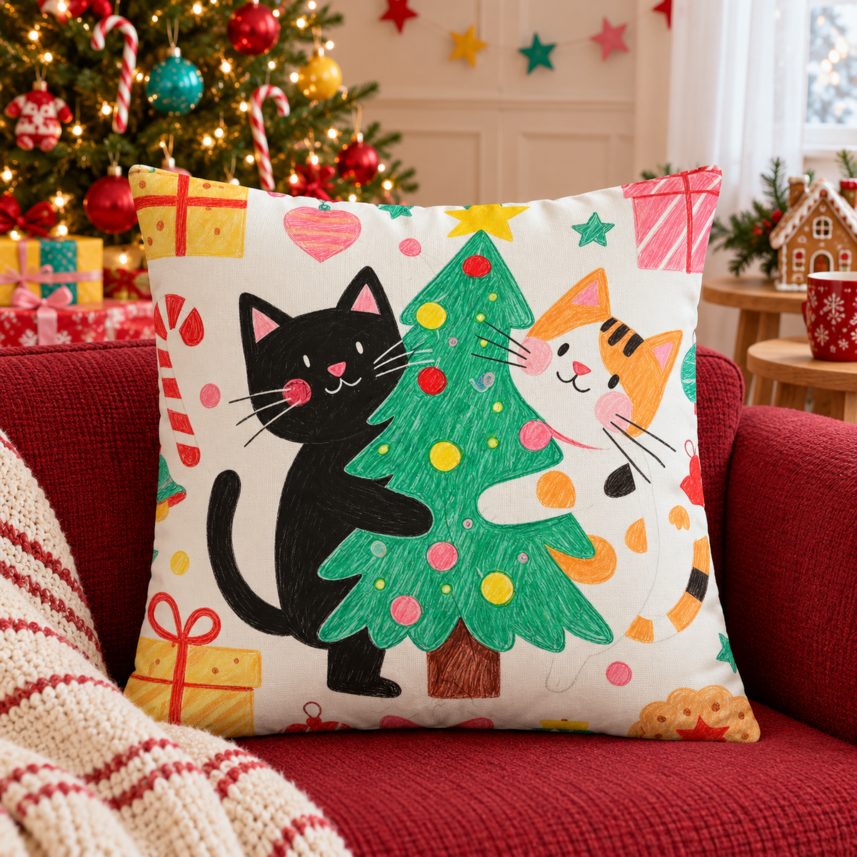 Merry Catmas Collection | Kussenhoezenwinkel