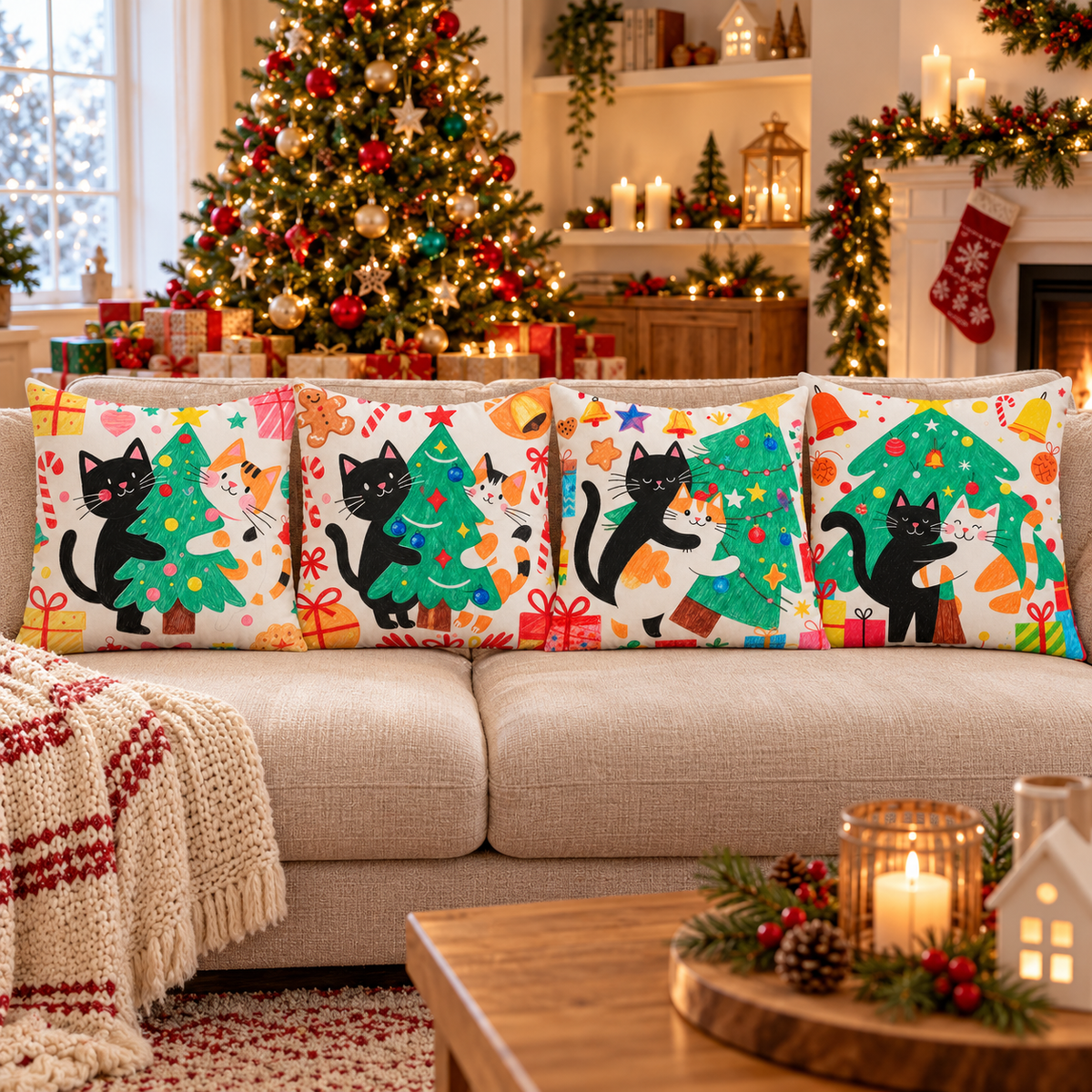 Merry Catmas Collection | Kussenhoezenwinkel