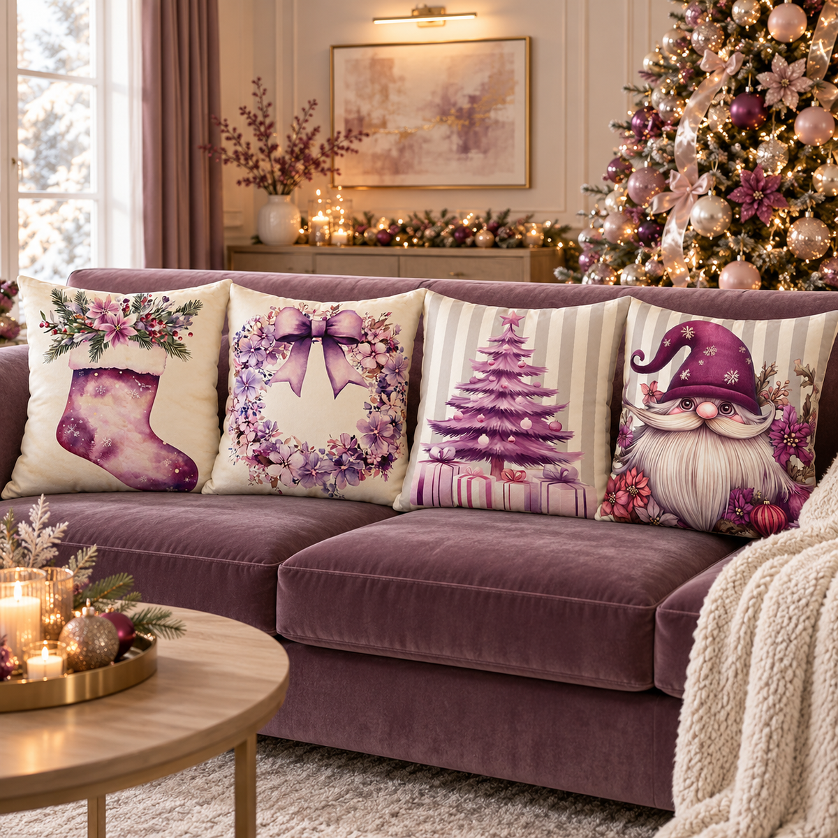 Purple Christmas Collection | Kussenhoezenwinkel