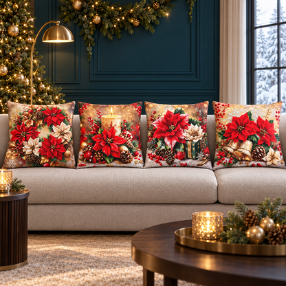 Poinsettia Glow Collection | Kussenhoezenwinkel