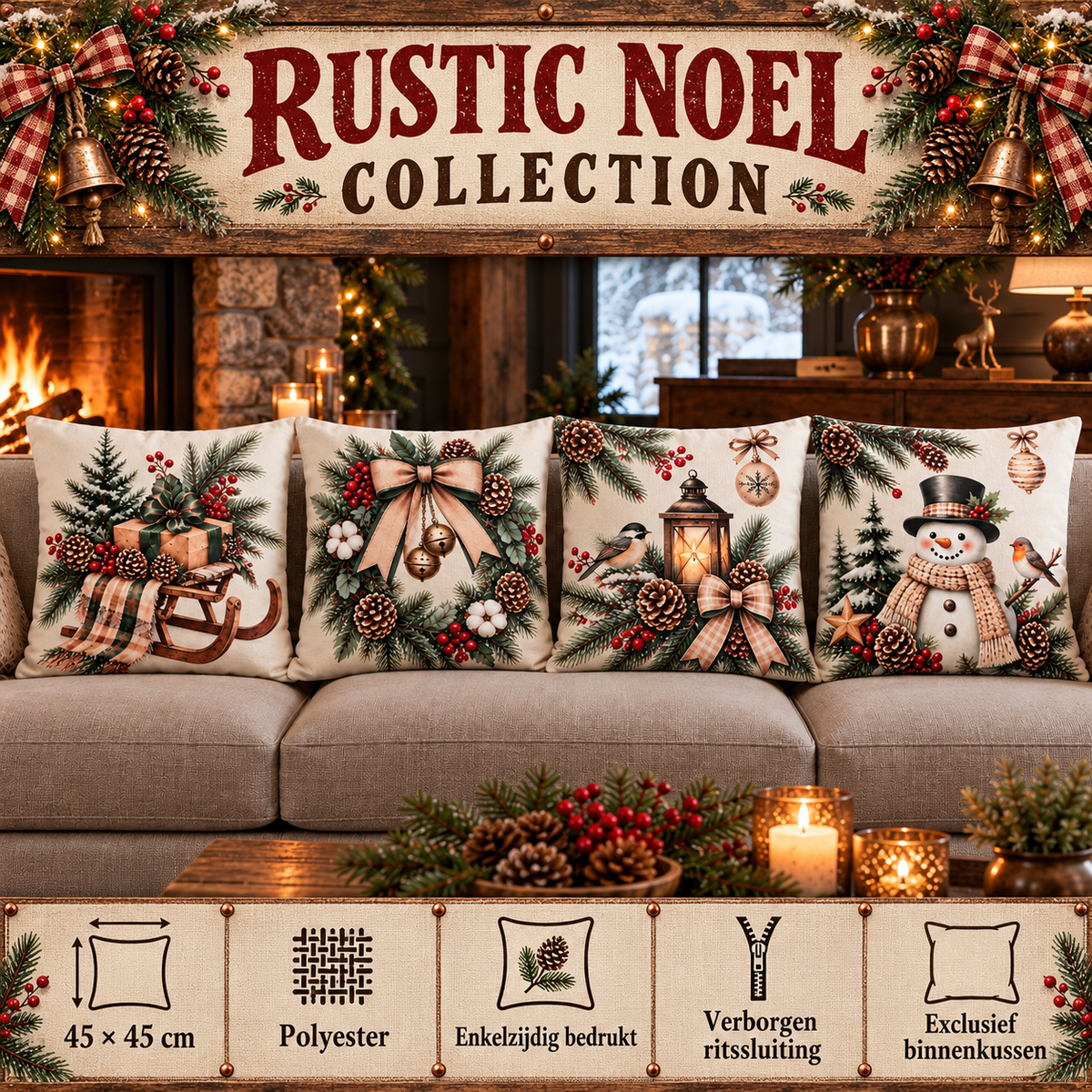 Rustic Noel Collection | Kussenhoezenwinkel