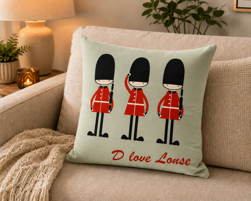 Kussenhoes London Guards 45x45 cm | Kussenhoezenwinkel