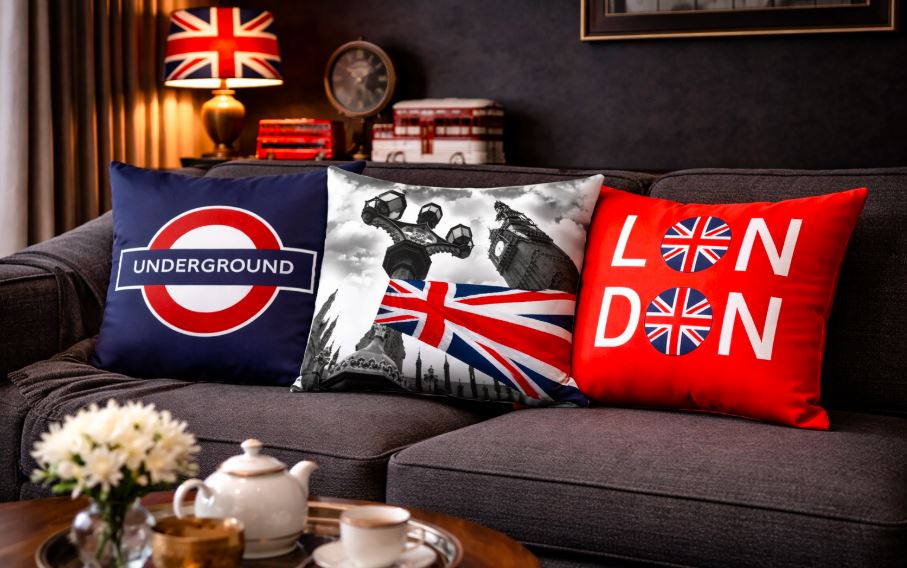 Kussenhoes London - 45x45 cm