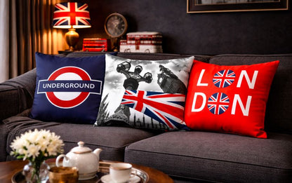 Kussenhoes London - 45x45 cm