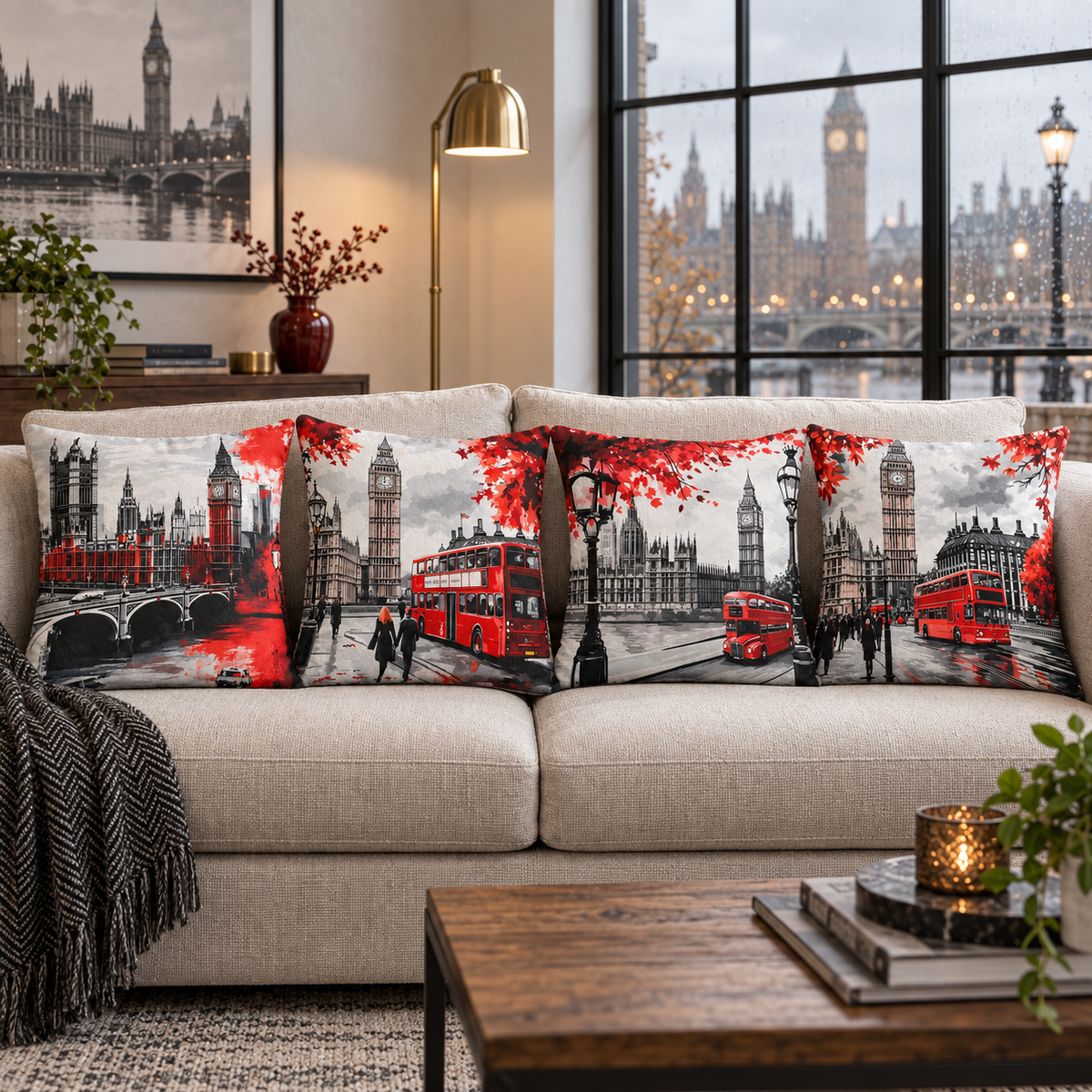 London Red Collection | Kussenhoezenwinkel