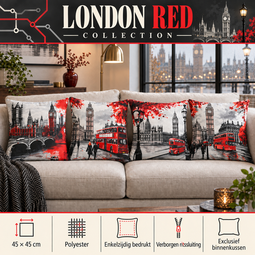 London Red Collection | Kussenhoezenwinkel