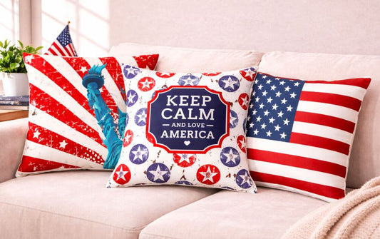 Kussenhoes Amerika 45x45 cm | Kussenhoezenwinkel