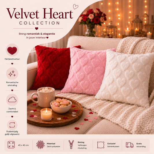 Velvet Heart Collection | Kussenhoezenwinkel