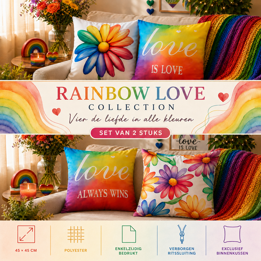 Rainbow Love Collection | Kussenhoezenwinkel