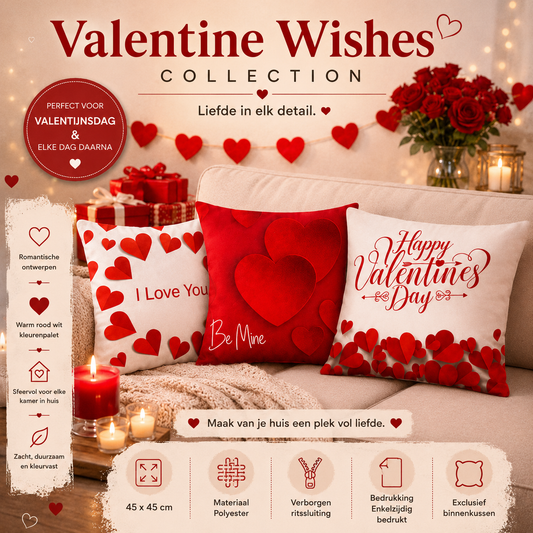 Valentine Wishes Collection | Kussenhoezenwinkel