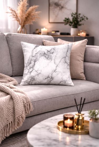 Kussenhoes Marmer