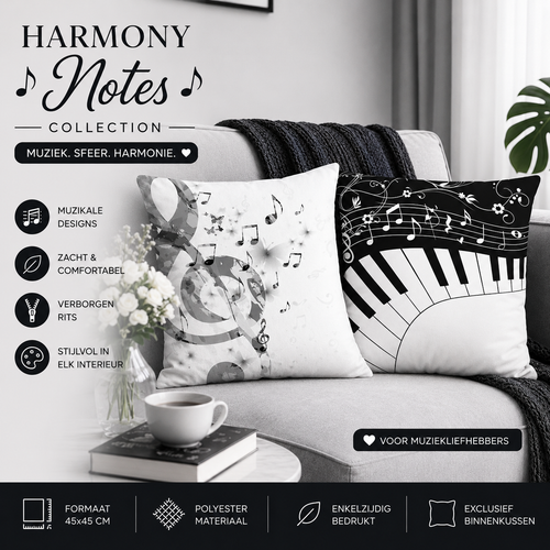 Harmony Notes Collection | Kussenhoezenwinkel