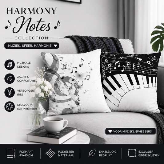 Harmony Notes Collection | Kussenhoezenwinkel