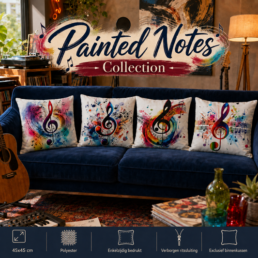 Painted Notes Collection | Kussenhoezenwinkel