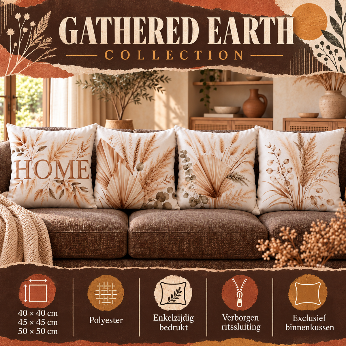 Gathered Earth Collection | Kussenhoezenwinkel