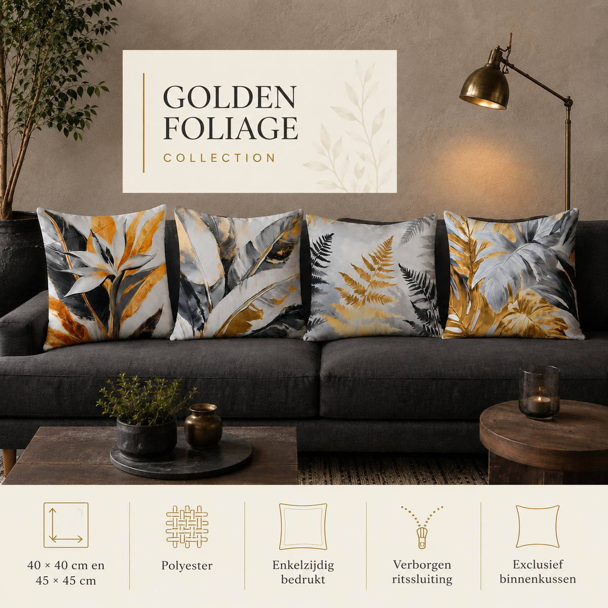 Golden Foliage Collection | Kussenhoezenwinkel