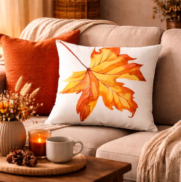 Herfst kussenhoes - 45x45 cm | Kussenhoezenwinkel